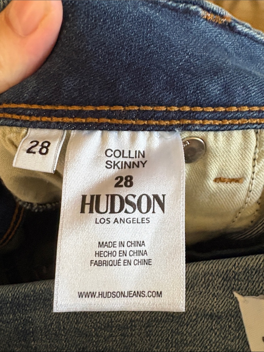 Hudson Jeans Women's Skinny Blue Washed Denim - Picture 4 of 8